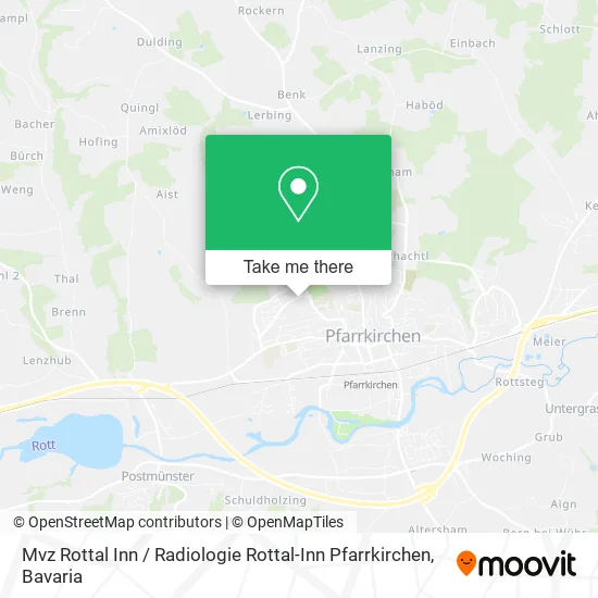 Карта Mvz Rottal Inn / Radiologie Rottal-Inn Pfarrkirchen