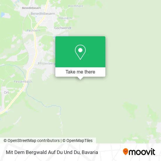 Карта Mit Dem Bergwald Auf Du Und Du