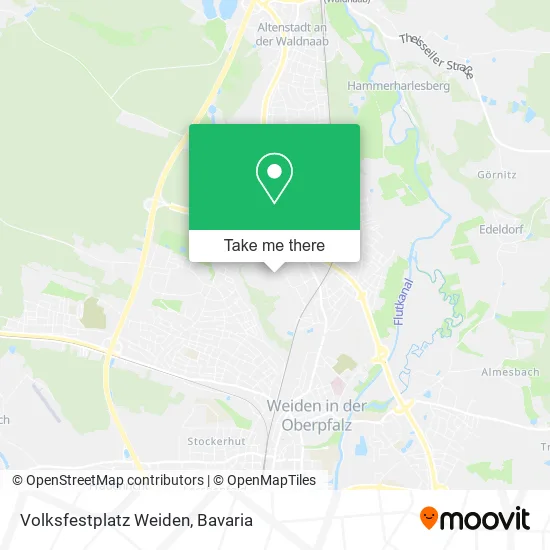 Карта Volksfestplatz Weiden
