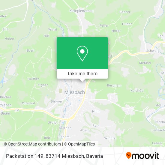 Packstation 149, 83714 Miesbach map