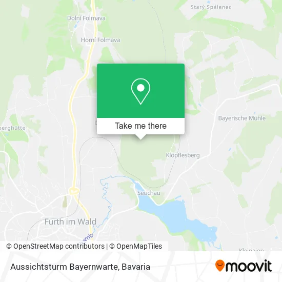 Карта Aussichtsturm Bayernwarte