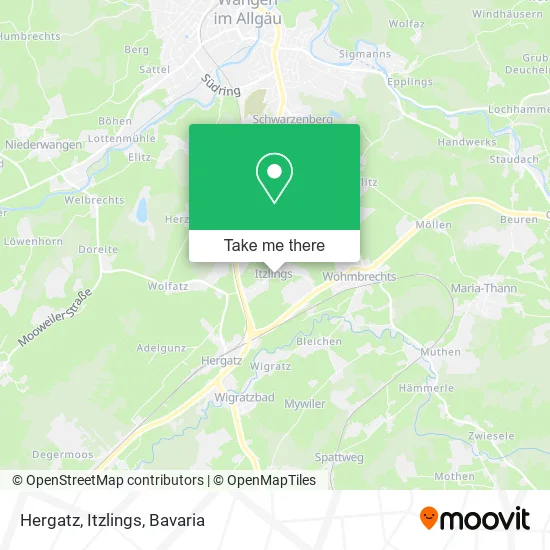 Карта Hergatz, Itzlings