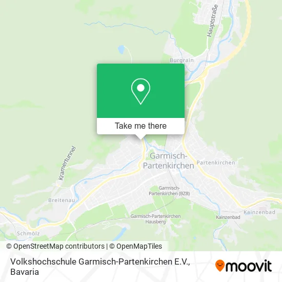 Карта Volkshochschule Garmisch-Partenkirchen E.V.