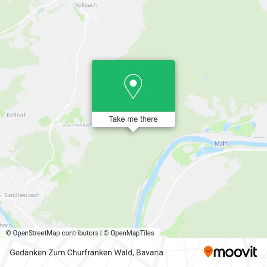Карта Gedanken Zum Churfranken Wald