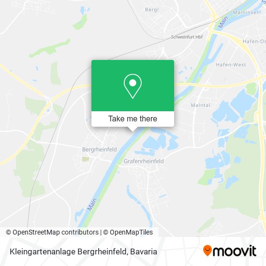 Карта Kleingartenanlage Bergrheinfeld
