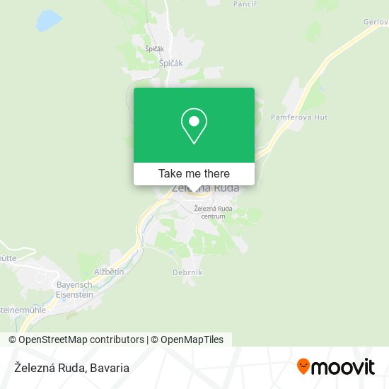 Železná Ruda map