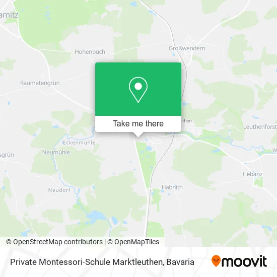 Карта Private Montessori-Schule Marktleuthen