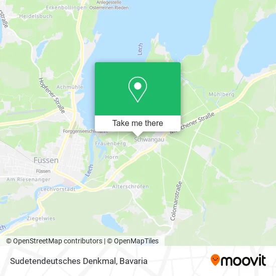 Карта Sudetendeutsches Denkmal