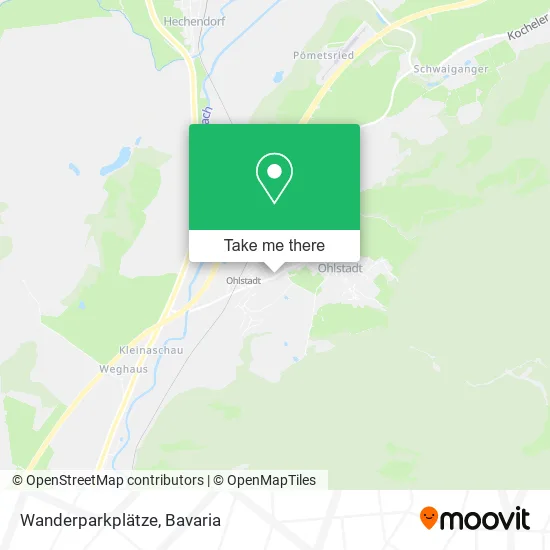 Карта Wanderparkplätze