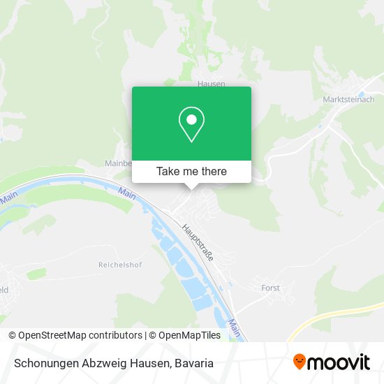 Schonungen Abzweig Hausen map