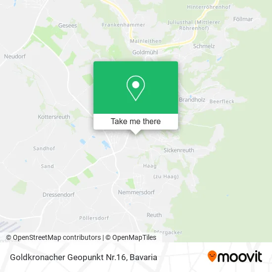 Карта Goldkronacher Geopunkt Nr.16