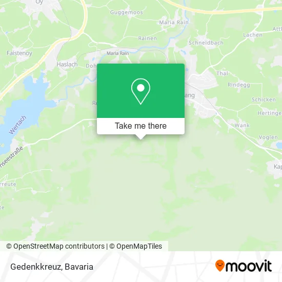Карта Gedenkkreuz