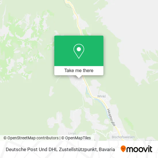 Карта Deutsche Post Und DHL Zustellstützpunkt