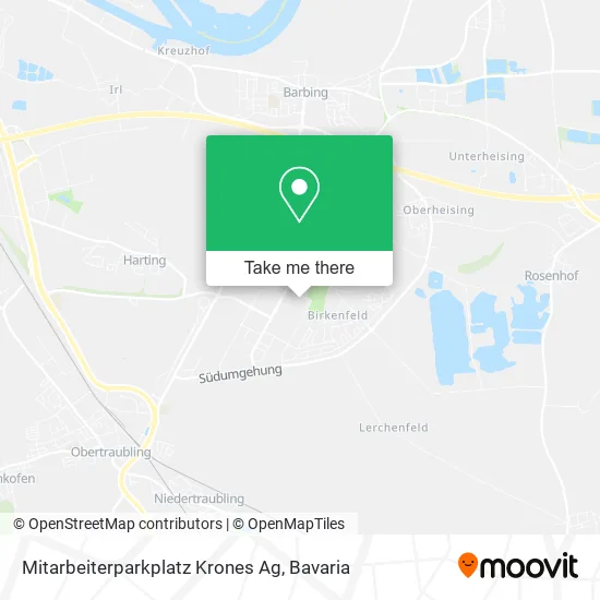 Карта Mitarbeiterparkplatz Krones Ag