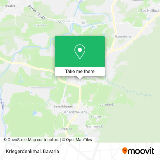 Карта Kriegerdenkmal