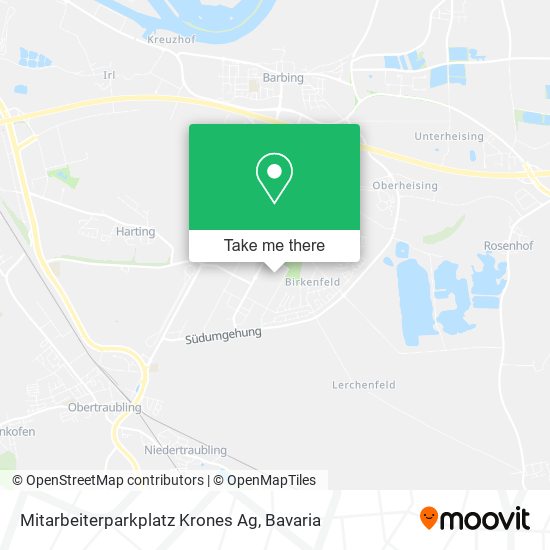 Карта Mitarbeiterparkplatz Krones Ag