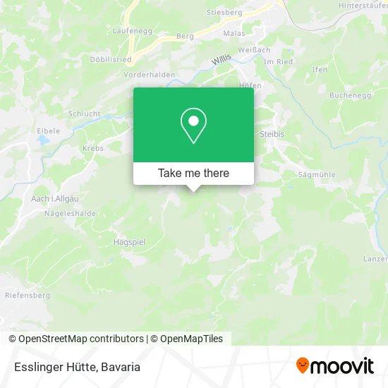 Карта Esslinger Hütte