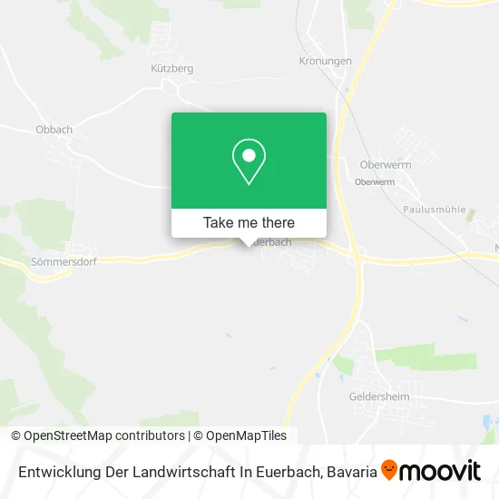 Карта Entwicklung Der Landwirtschaft In Euerbach