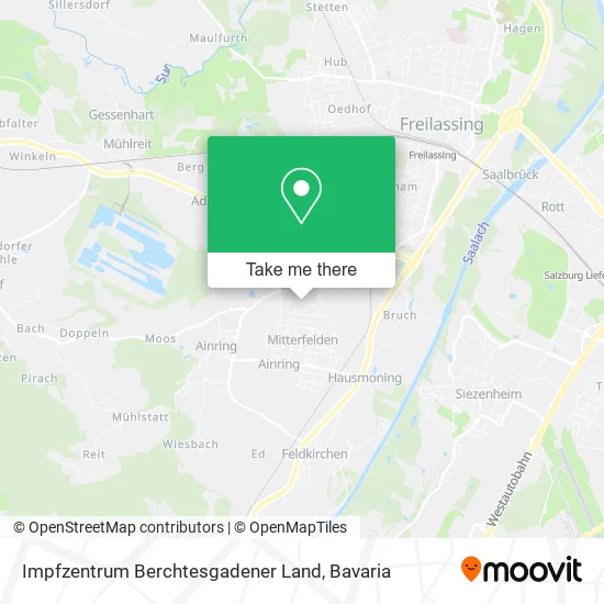 Карта Impfzentrum Berchtesgadener Land