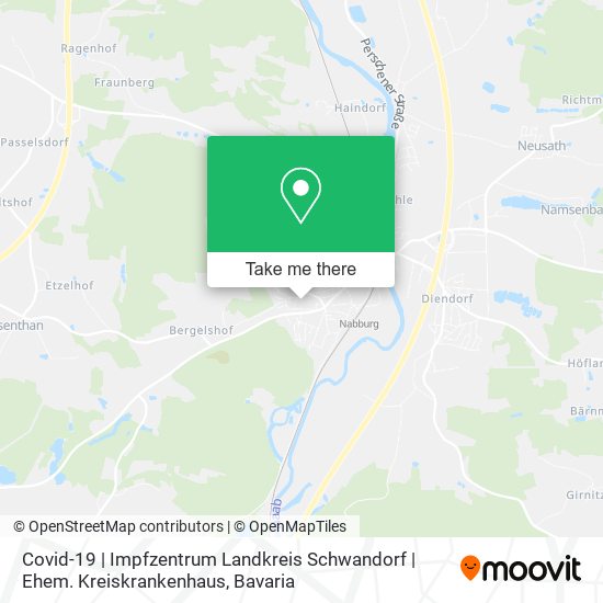 Covid-19 | Impfzentrum Landkreis Schwandorf | Ehem. Kreiskrankenhaus map