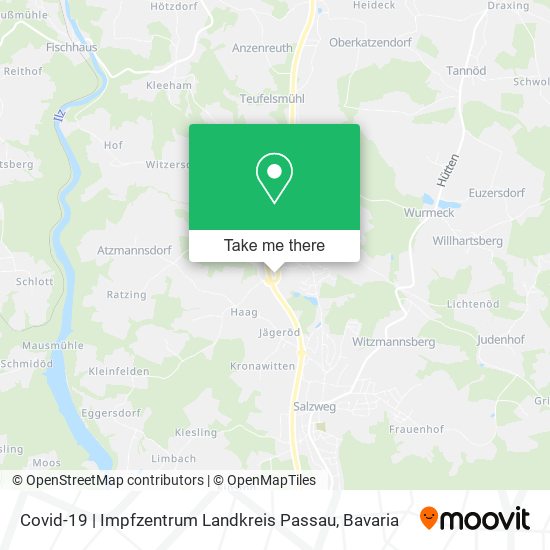 Covid-19 | Impfzentrum Landkreis Passau map
