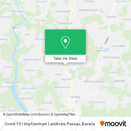 Карта Covid-19 | Impfzentrum Landkreis Passau