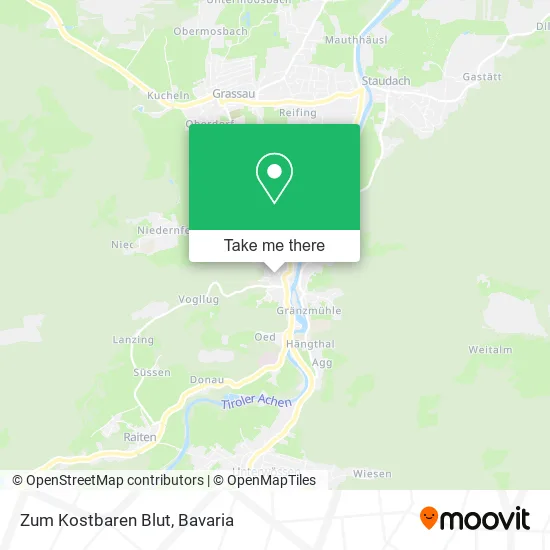 Карта Zum Kostbaren Blut