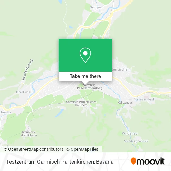 Карта Testzentrum Garmisch-Partenkirchen