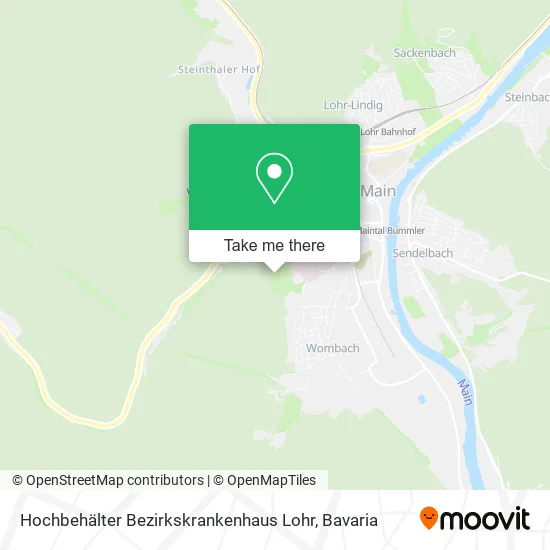 Карта Hochbehälter Bezirkskrankenhaus Lohr