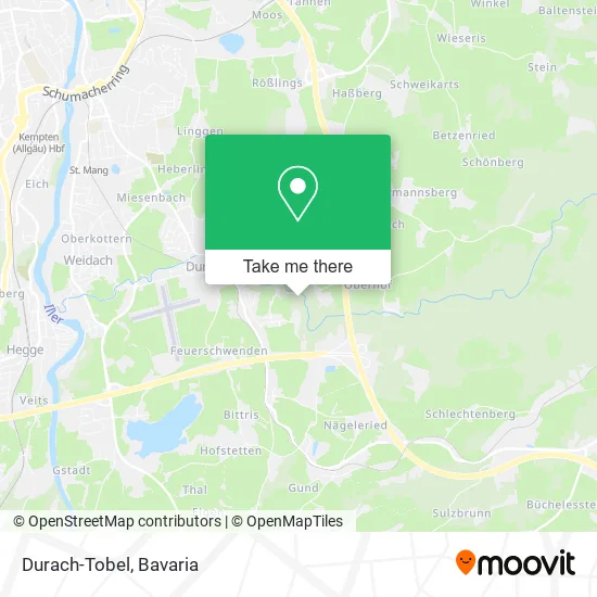 Карта Durach-Tobel