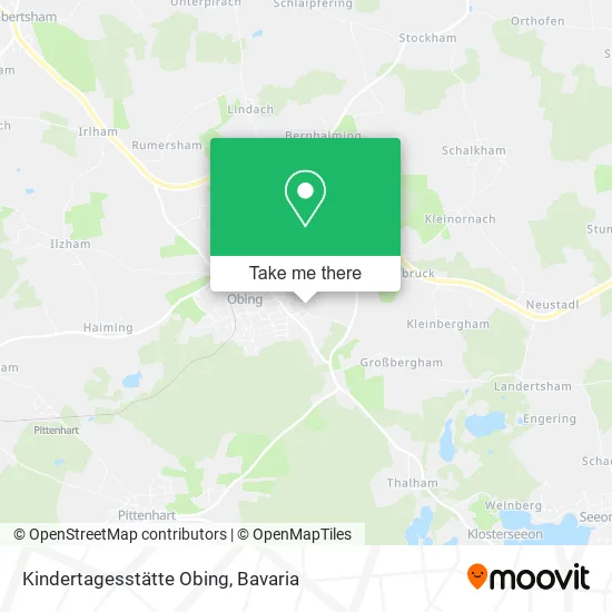 Карта Kindertagesstätte Obing