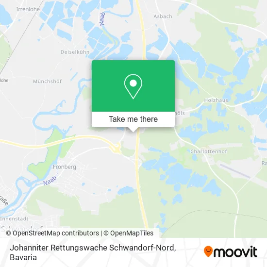 Карта Johanniter Rettungswache Schwandorf-Nord