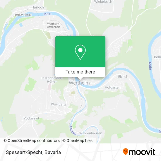 Карта Spessart-Spexht