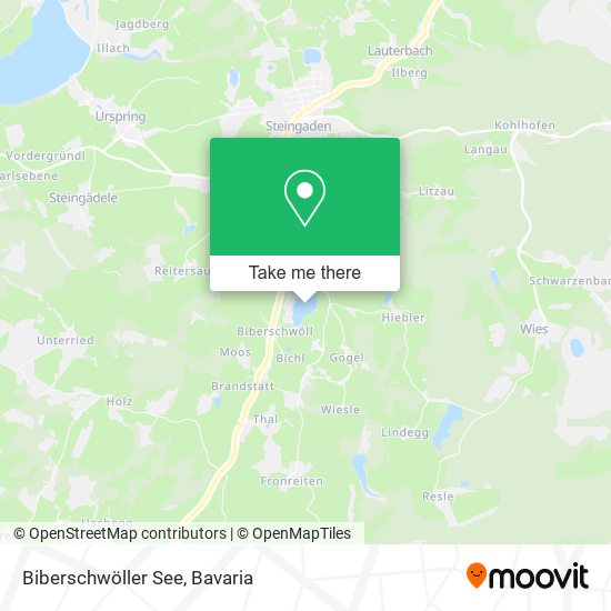 Biberschwöller See map
