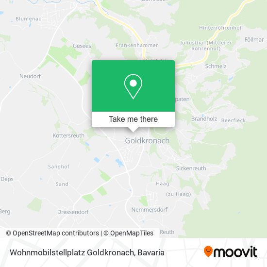 Карта Wohnmobilstellplatz Goldkronach