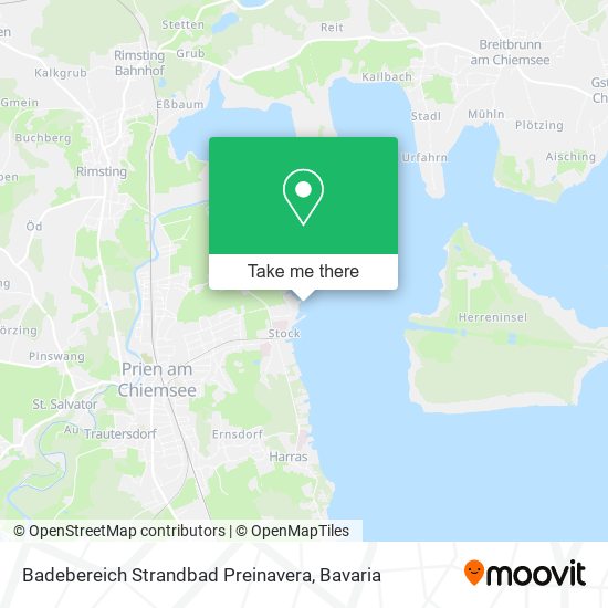 Карта Badebereich Strandbad Preinavera