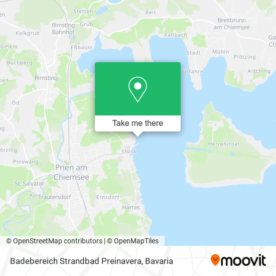 Карта Badebereich Strandbad Preinavera