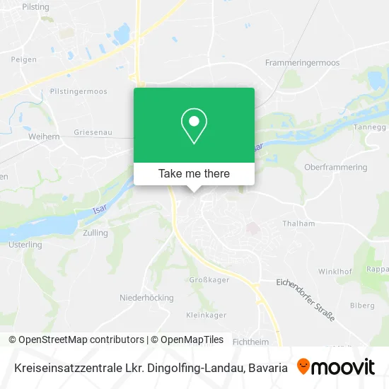 Карта Kreiseinsatzzentrale Lkr. Dingolfing-Landau