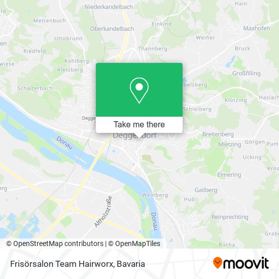 Frisörsalon Team Hairworx map