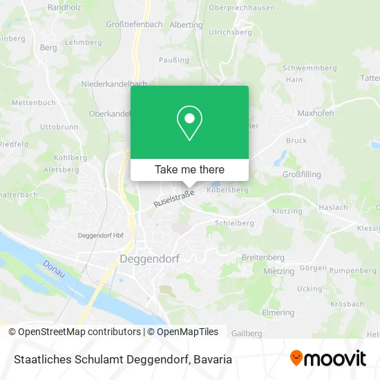 Карта Staatliches Schulamt Deggendorf