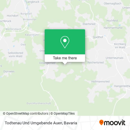 Todtenau Und Umgebende Auen map