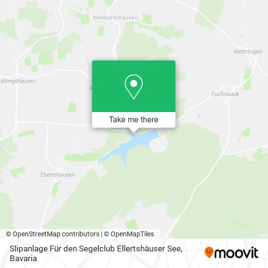 Карта Slipanlage Für den Segelclub Ellertshäuser See