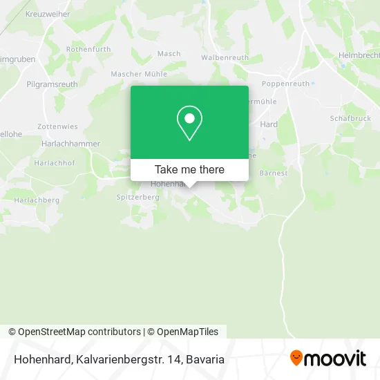 Карта Hohenhard, Kalvarienbergstr. 14