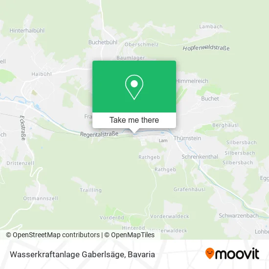 Карта Wasserkraftanlage Gaberlsäge