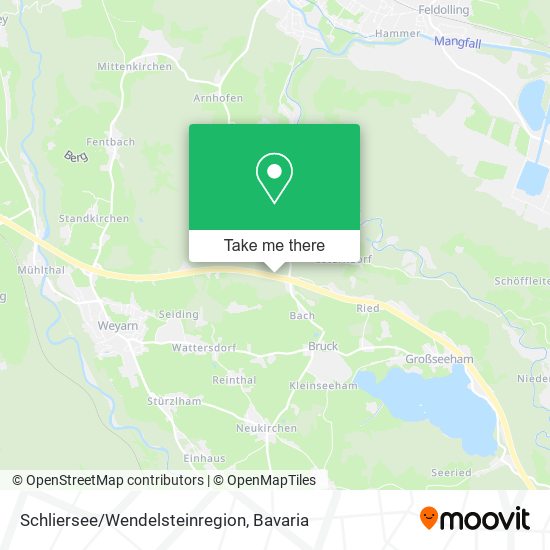 Schliersee/Wendelsteinregion map