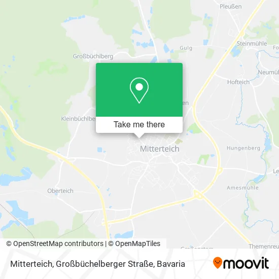 Карта Mitterteich, Großbüchelberger Straße
