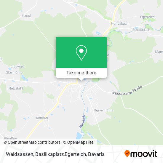 Карта Waldsassen, Basilikaplatz,Egerteich