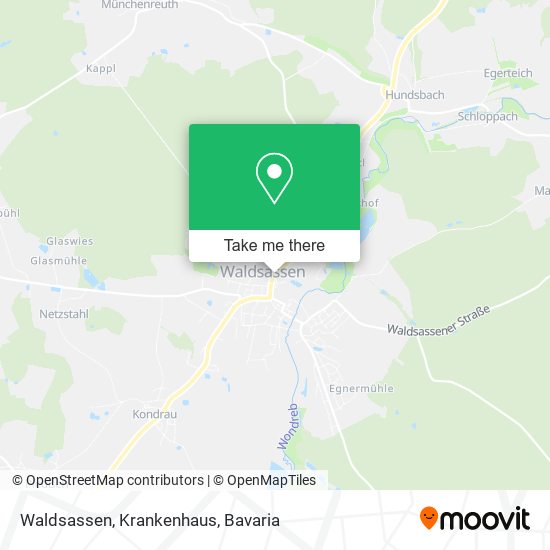 Waldsassen, Krankenhaus map