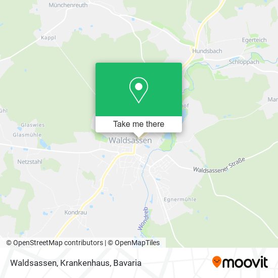 Waldsassen, Krankenhaus map