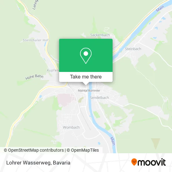 Карта Lohrer Wasserweg